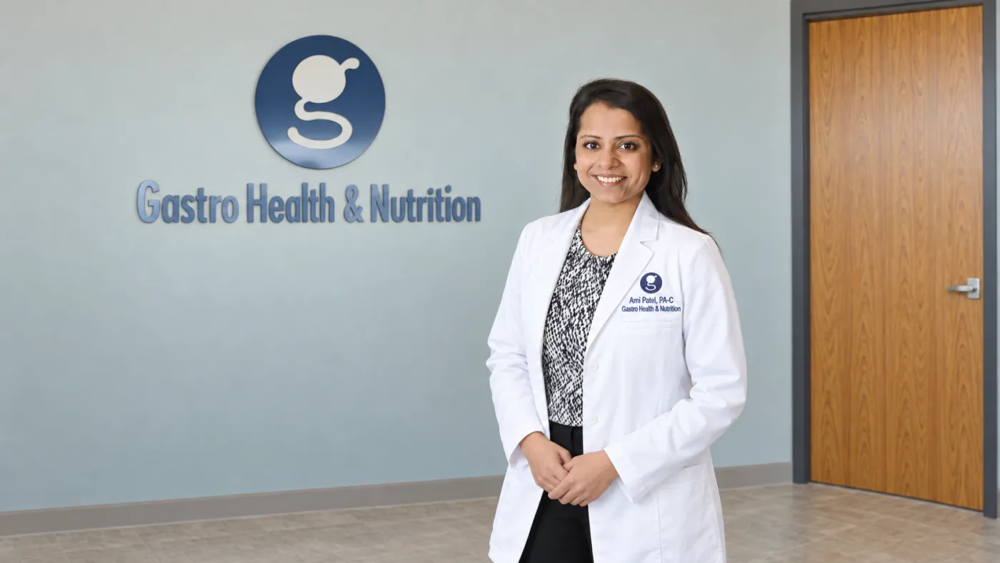 Ami Patel at Gastro Health and Nutrition clinic